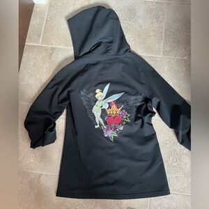 Black Hoodie with Tinkerbell Design